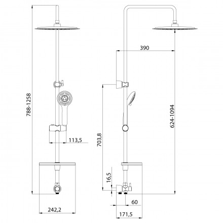 Lemark LM8802C Душевая стойка