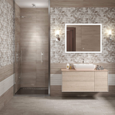 Kerama Marazzi Plaza Modern 120 тумба подвесная с ящиками, дуб Орегон