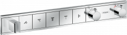 Hansgrohe RainSelect 15358000 смеситель термостат для 5 потребителей (внешняя часть)