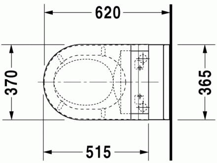 Duravit Starck 3 222659 SensoWash Подвесной унитаз (чаша)