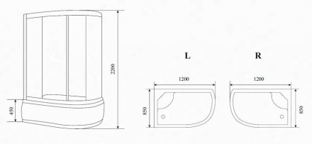 Timo T-7720 L душевая кабина