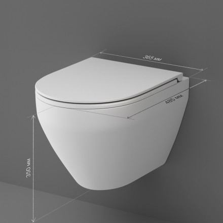 Am.pm Spirit V2.0 C701700MWSC Унитаз подвесной FlashClean с сиденьем микролифт