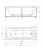 Azario FELISA AV.0040180 180x80 ванна акриловая прямоугольная