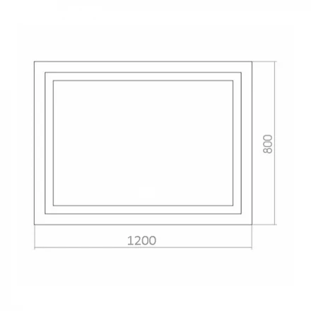 Azario Ливия LED-00002270 Зеркало c подсветкой и диммером 1200х800