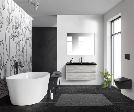 BelBagno ALBANO-900-2C-SO-RVB тумба с раковиной подвесная