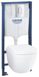 Grohe Solido Compact 39536000 Комплект инсталляция и безободковый унитаз
