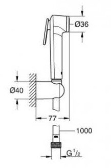 Grohe Tempesta-F 26352000 комплект гигиенического душа