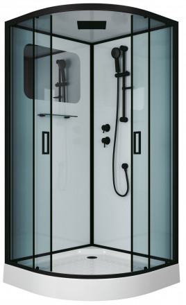 Niagara NG-6902 BLACK 100х100 душевая кабина низкий поддон