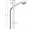 Hansgrohe Crometta 85 Mono 27728000 Душевой гарнитур 65 см Hansgrohe Crometta 85 Mono 27728000 Душевой гарнитур 65 см