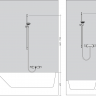 Hansgrohe Crometta 85 Mono 27728000 Душевой гарнитур 65 см Hansgrohe Crometta 85 Mono 27728000 Душевой гарнитур 65 см