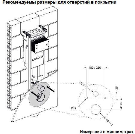 Oli Quadra 280490 Installyaciya Dlya Podvesnogo Unitaza Kupit Po Dostupnoj Cene V Internet Magazine Gidrotop