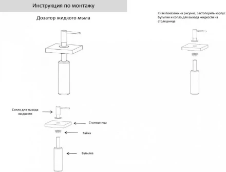 Grocenberg AC0032NK Дозатор для мыла (Никель)