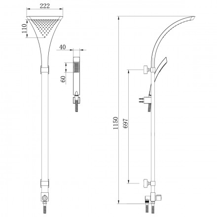 Lemark LM8807C Душевая стойка