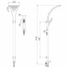 Lemark LM8807C Душевая стойка Lemark LM8807C Душевая стойка