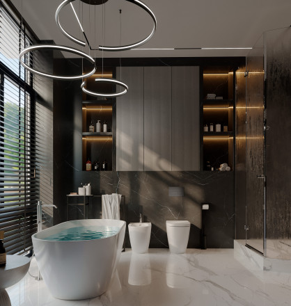 Aquastone Бали 160 Ванна из искусственного камня