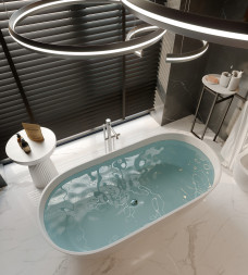 Aquastone Бали 160 Ванна из искусственного камня