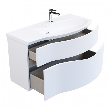 Kerama Marazzi Riva 100 тумба правая, белая матовая