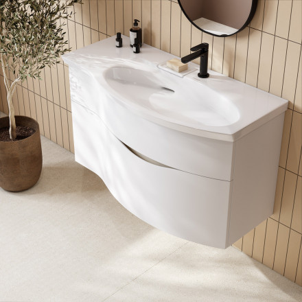 Kerama Marazzi Riva 100 тумба правая, белая матовая
