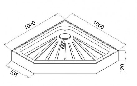 Ceruttispa P101 Душевой поддон 100x100