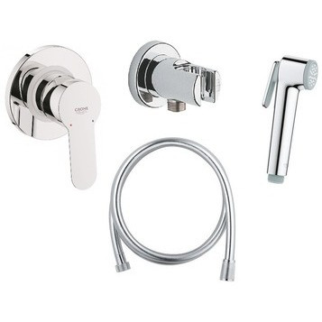 Grohe BauEdge 124898 Смеситель для биде встраиваемый, лейка в комплекте