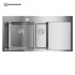 Omoikiri Akisame 100-2-IN-L мойка 1000x510 нержавеющая сталь