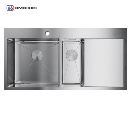 Omoikiri Akisame 100-2-IN-L мойка 1000x510 нержавеющая сталь
