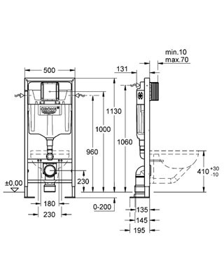 Grohe Rapid SL 38584001 Инсталляция для унитаза