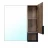 Azario Gris 75 CS00080419 Зеркало-шкаф дуб веллингтон 730х160х800