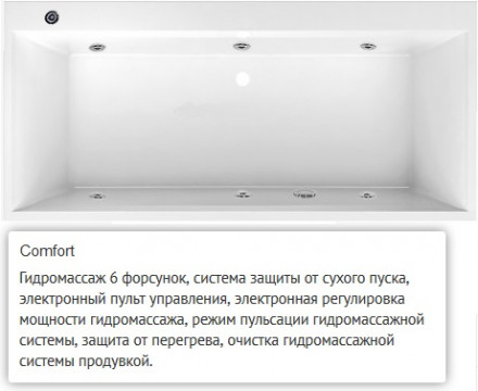 Villeroy Boch Squaro Edge 12 180x80 ванна с гидромассажем