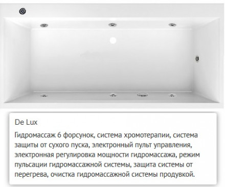 Villeroy Boch Squaro Edge 12 180x80 ванна с гидромассажем