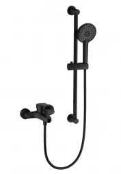 Wonzon &amp; Woghand Loop WW-C2501-MB Смеситель для ванны с душевым гарнитуром и термостатом черный мато