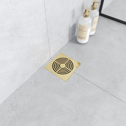 Boheme Smart Design душевой трап 15х15 матовое золото