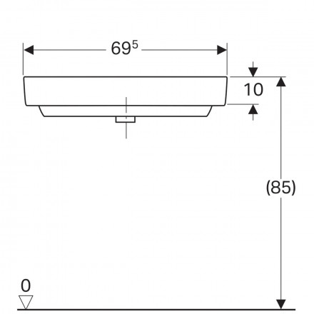 Geberit Renova Compact Р226150000 аковина 50x50