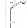 Hansgrohe Crometta 85 Mono 27729000 Душевой гарнитур 90 см Hansgrohe Crometta 85 Mono 27729000 Душевой гарнитур 90 см
