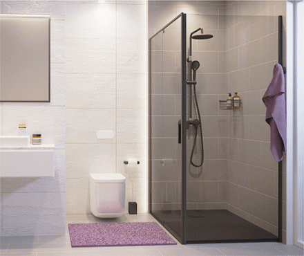 WasserKRAFT Elbe 74P03 Душевой угол 90x90