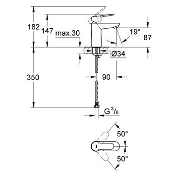 Grohe BauEdge 23330000 смеситель для раковины