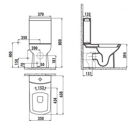 Creavit Lara LR360-11SI00E-0000 унитаз напольный (чаша)