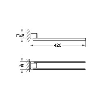Grohe Allure 40342000 Держатель для полотенца двойной