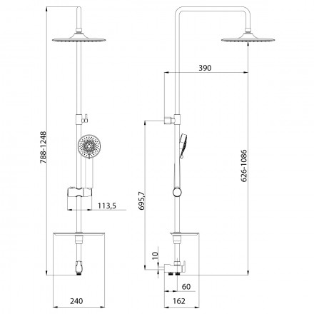 Lemark LM8803C Душевая стойка