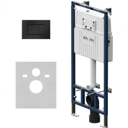 AM.PM I012710.0238 MasterFit инсталляция для подвесного унитаза с клавишей ProC S, мат.черный