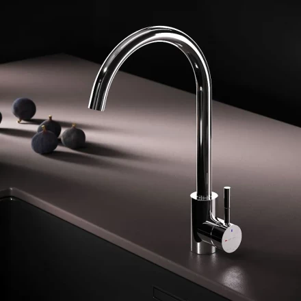 AM.PM X-Joy S F85B07100 Смеситель для кухни с С-изливом хром