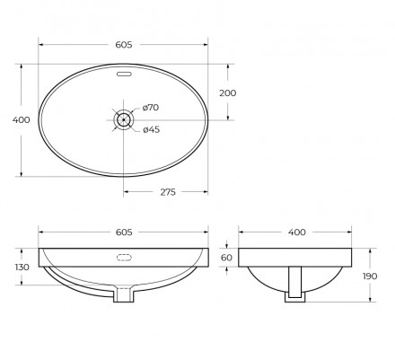 BelBagno BB1004 накладная раковина