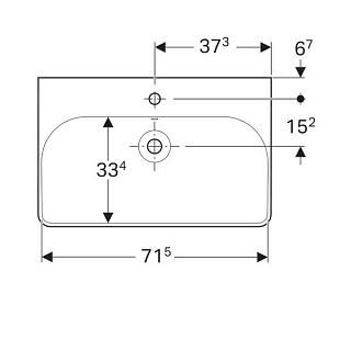 Geberit 529.353.JR.7 Smyle 75 Комплект мебели для ванны