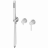 Wonzon &amp; Woghand Stick WW-838017-BN Смеситель для душевой системы встраиваемый темный графит