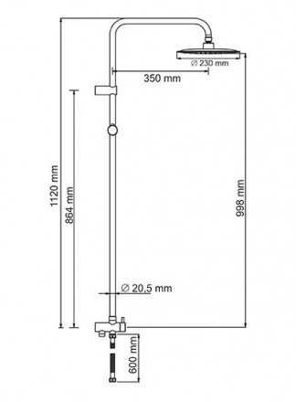 Wasserkraft A041 Душевая стойка