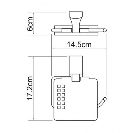 Wasserkraft Exter К-5225 Держатель туалетной бумаги с крышкой