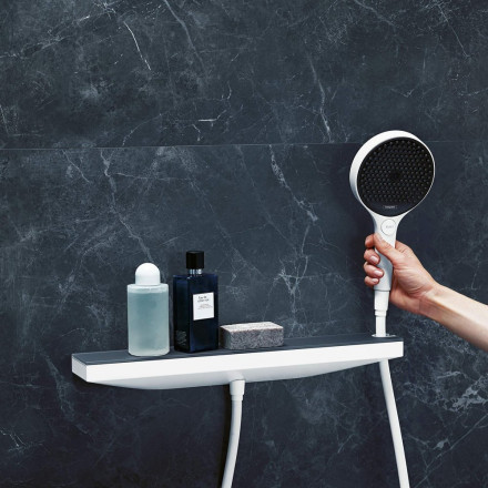 Hansgrohe Rainfinity Porter 500 26858700 Настенный держатель с полкой правый