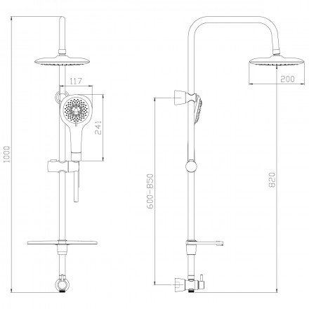 Lemark LM8808C Душевая стойка