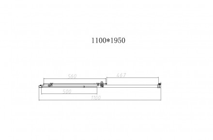 Vincea Slim-N VDS-4SN110CLB душевая дверь