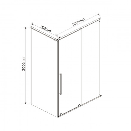 Vincea Arno VSR-1A9012CL душевой уголок